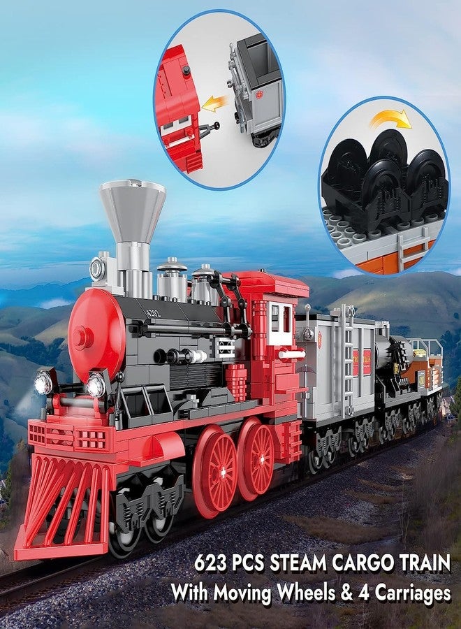 Magicwand® DIY Steam Train Building Blocks for Kids【623 Pcs】【Multi-Colored】【Pack of 1】 - Image 2